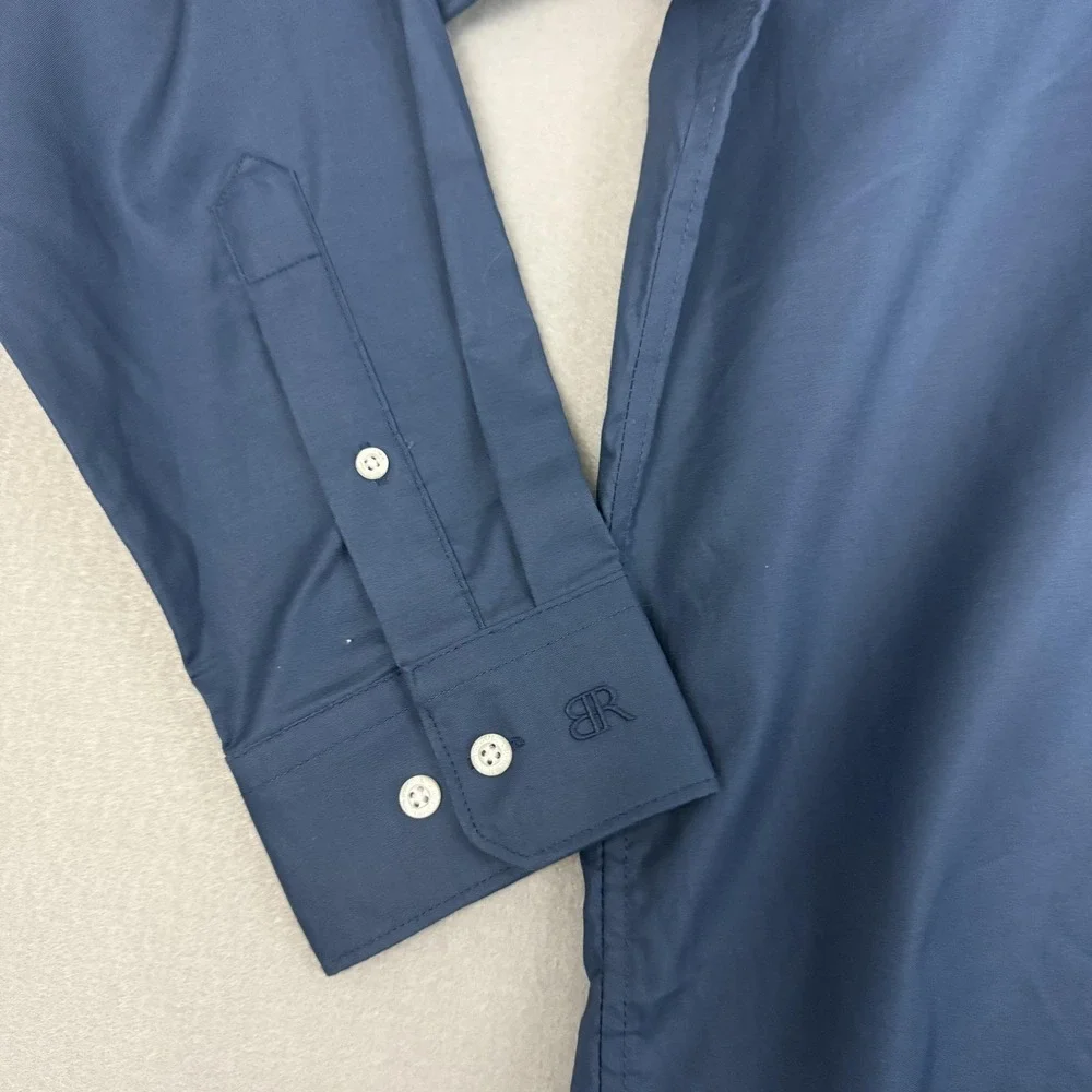 Banana Republic Button Down Mens XXL Blue Long Sleeve Cotton‎ Casual Pocket
